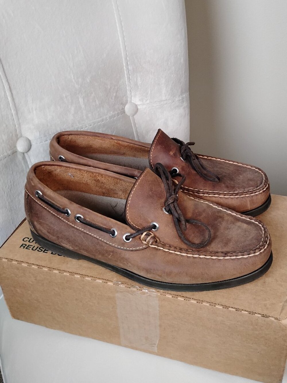 EUC L.L. Bean Camp Mocs- Size 8 W (EE)